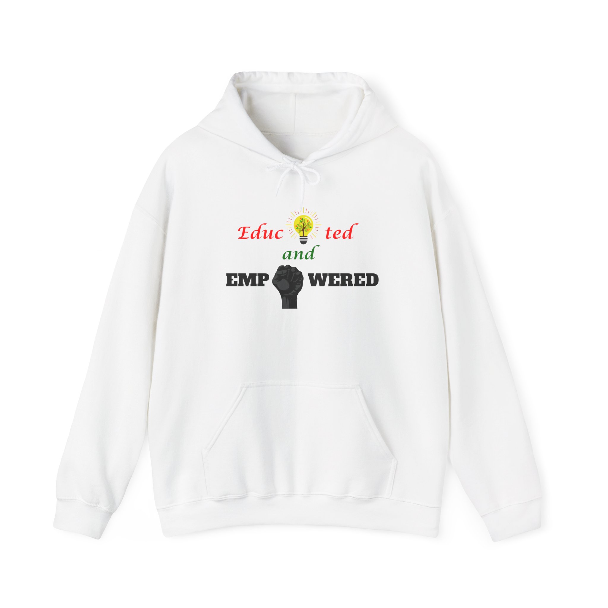 Educated and Empowered Black Power Fist Hoodie