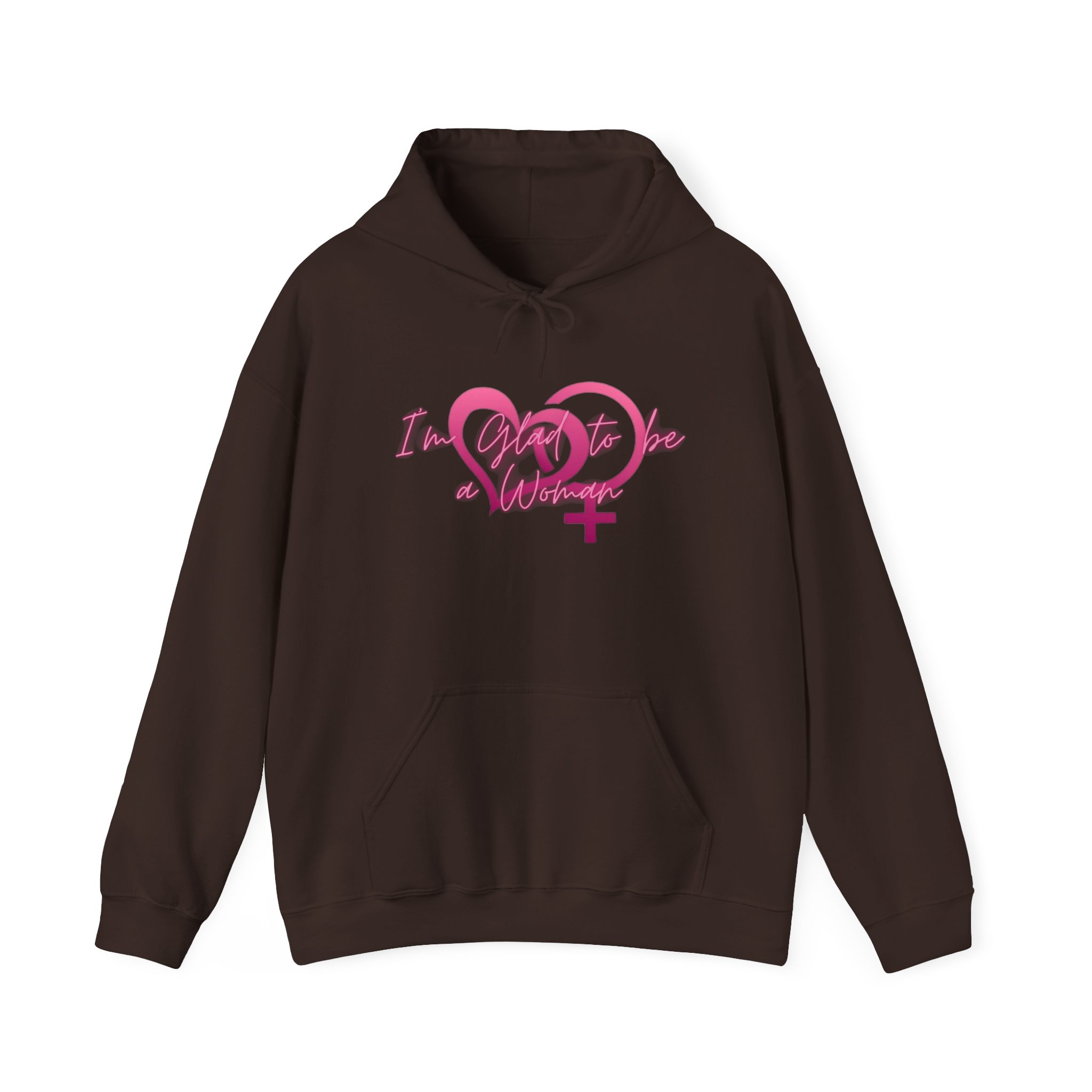 Love Wins Feminist Hoodie – Pink Heart Venus Symbol "I love you" Sweatshirt