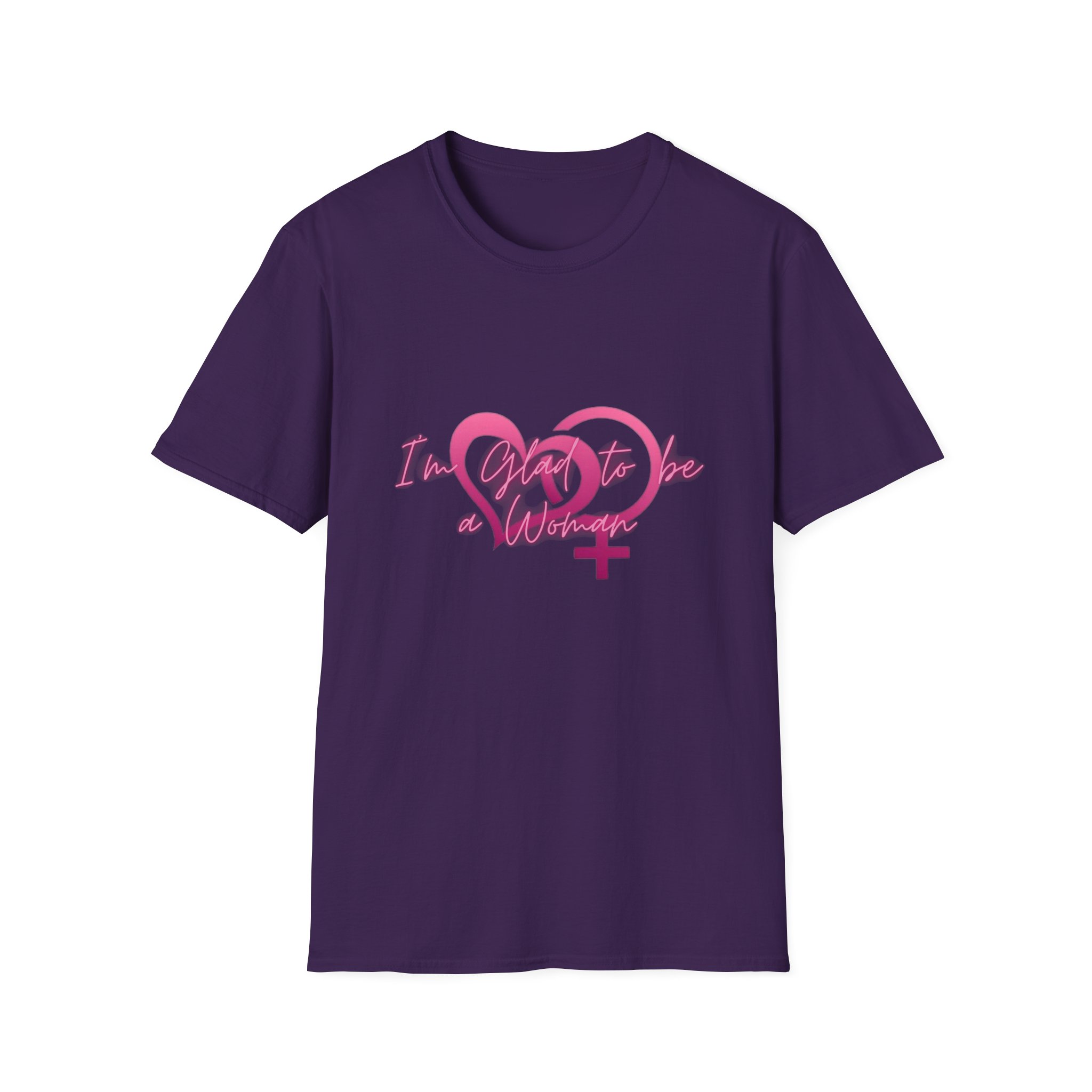 "I’m Glad to be a Woman" Heart T-Shirt - Image 33