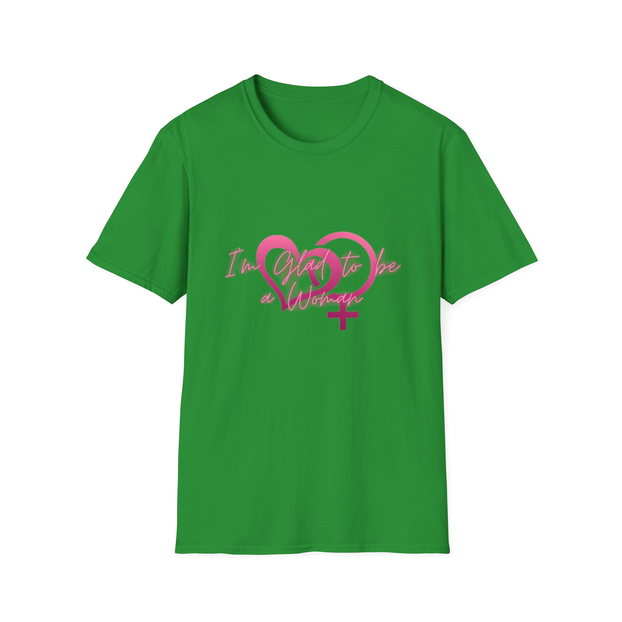 "I’m Glad to be a Woman" Heart T-Shirt - Image 17